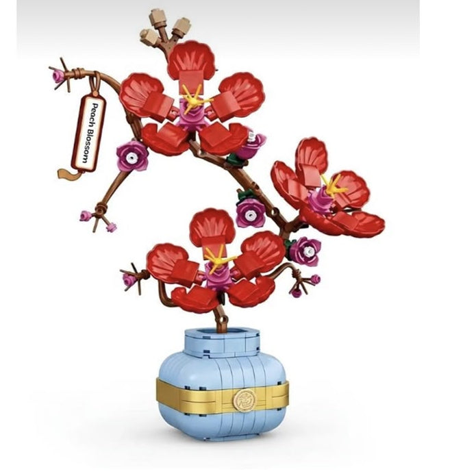 Şeftali Çiçeği Bonsai Yapı Seti – 337 Parça Dekoratif Çiçek